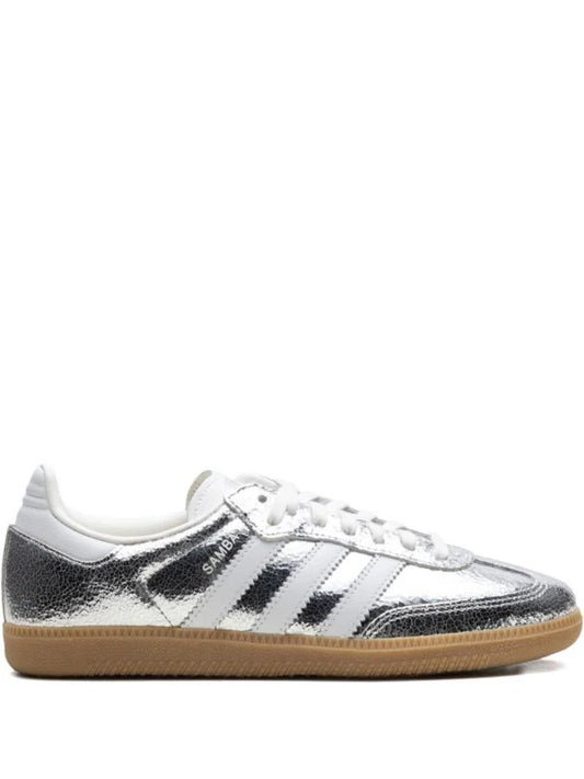 Samba OG "Silver Metallic Cracked Leather"